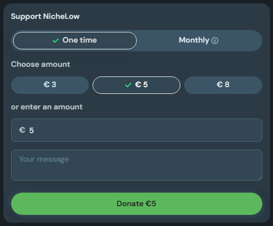 Donación NicheLow